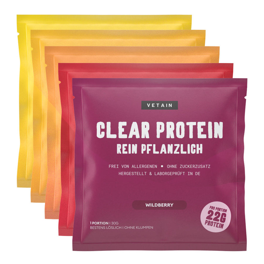 Vetain veganes Clear Protein Probierpackungen