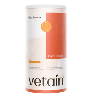 Vetain veganes Clear Protein Eistee Pfirsich