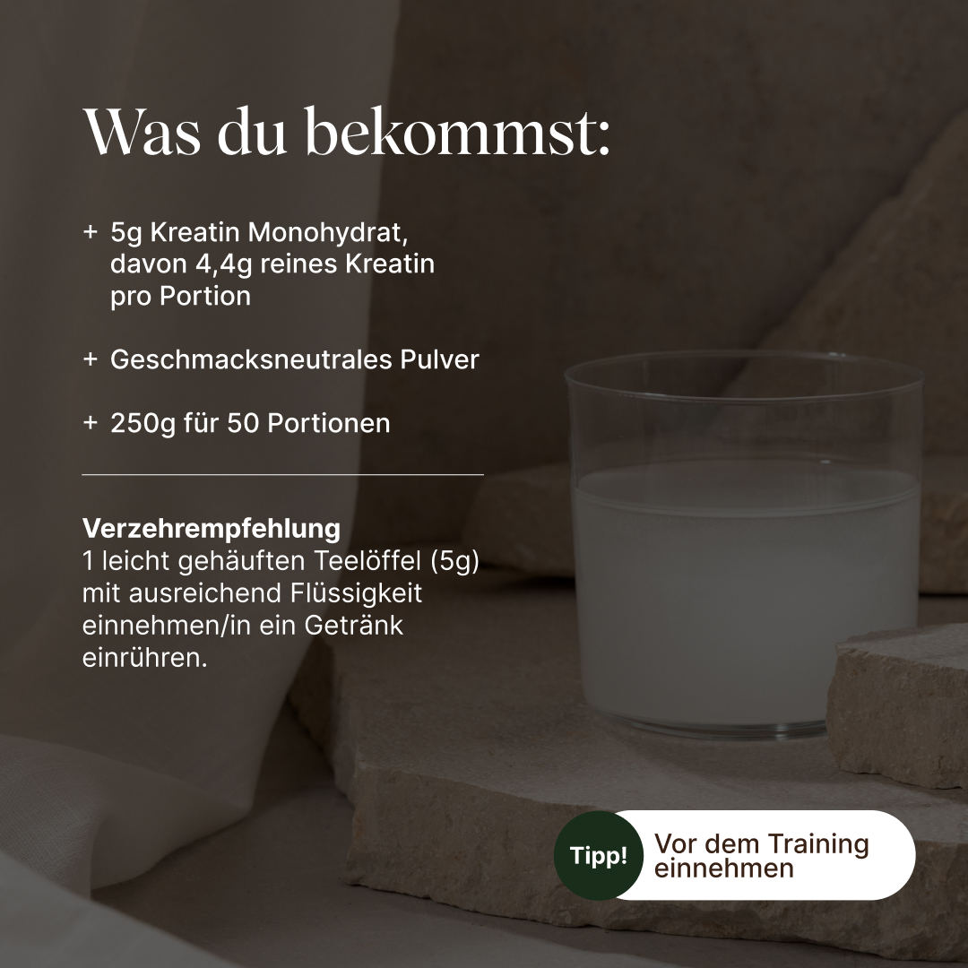 veganes Kreatin Monohydrat: USP's und Verzehrempfehlung