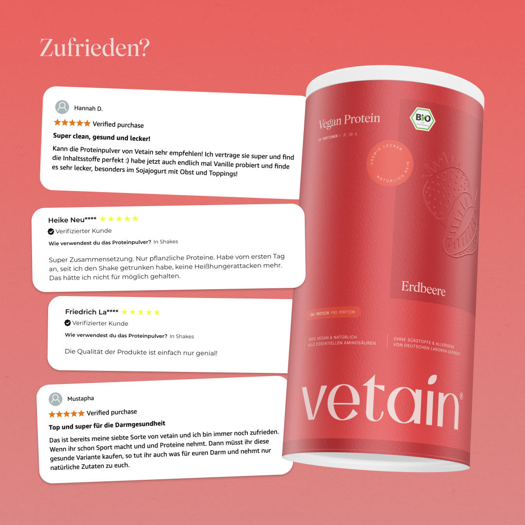 Vegan Protein Erdbeere: Positive Kundenbewertungen