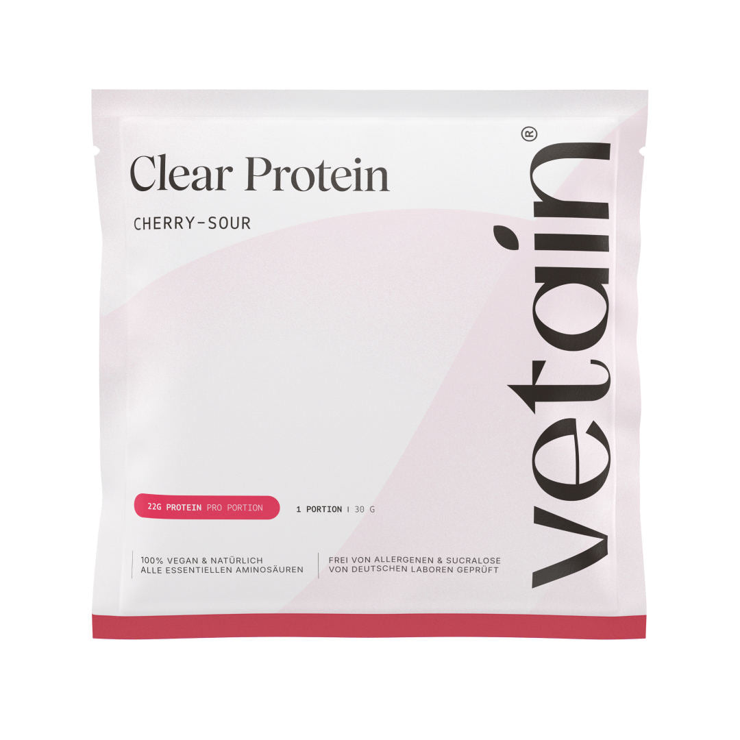 Vetain vegane Clear Protein Probe Cherry-Sour