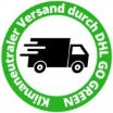 Versand durch DHL Go Green Siegel