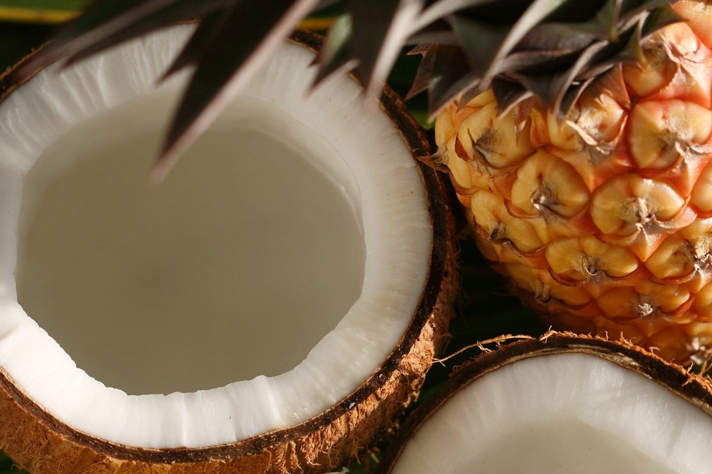 Echtes Ananas-Kokos Pulver