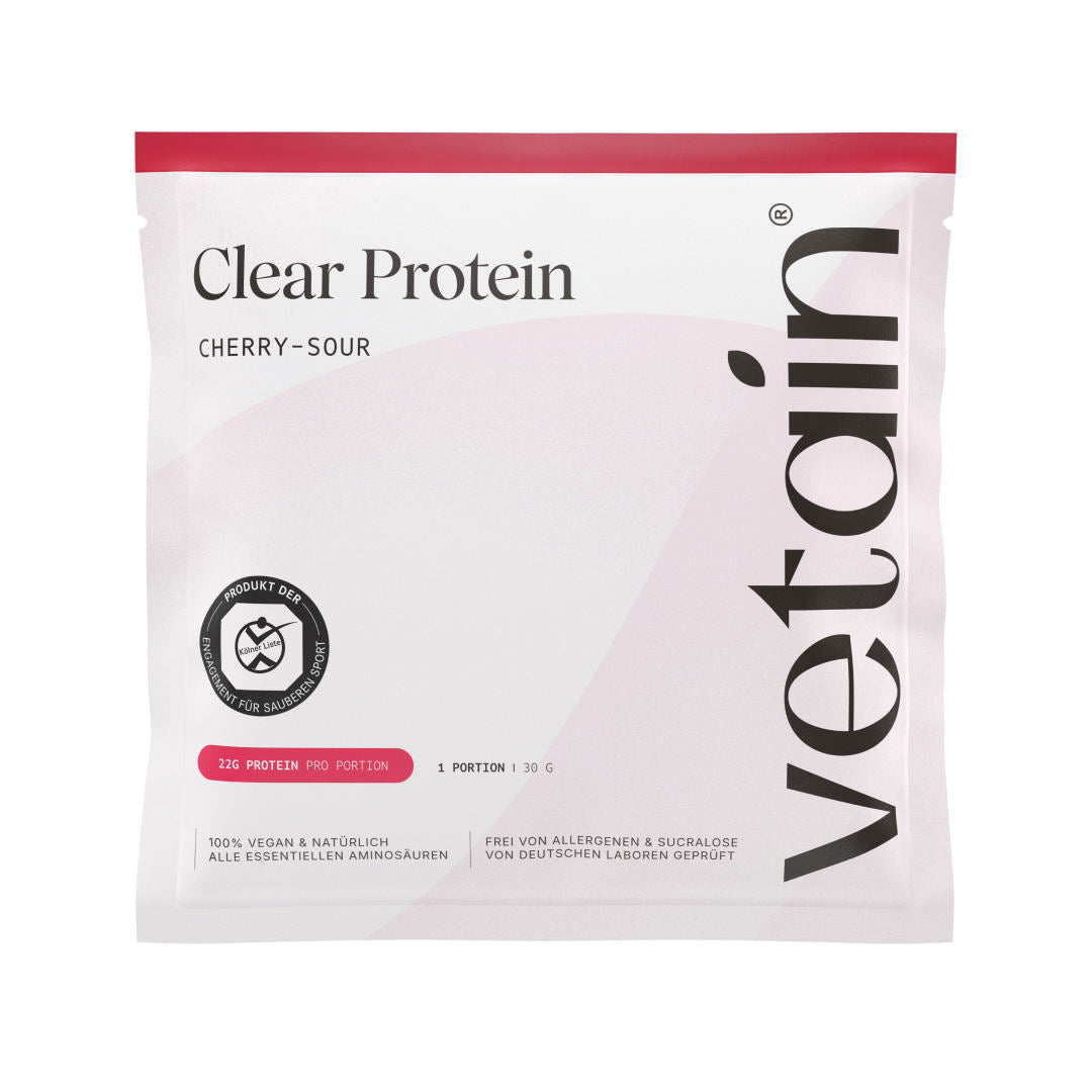 Vetain vegane Clear Protein Probe Cherry-Sour