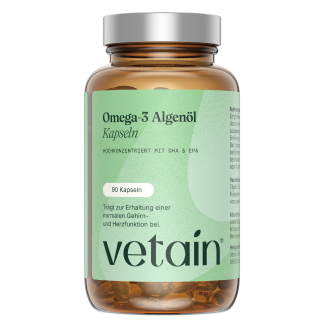 Vetain veganes Omega 3 Algenöl. 90 Kapseln