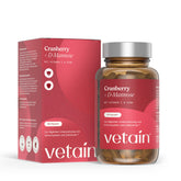 Vetain Cranberry + D-Mannose Kapseln mit Vitamin C und Zink
