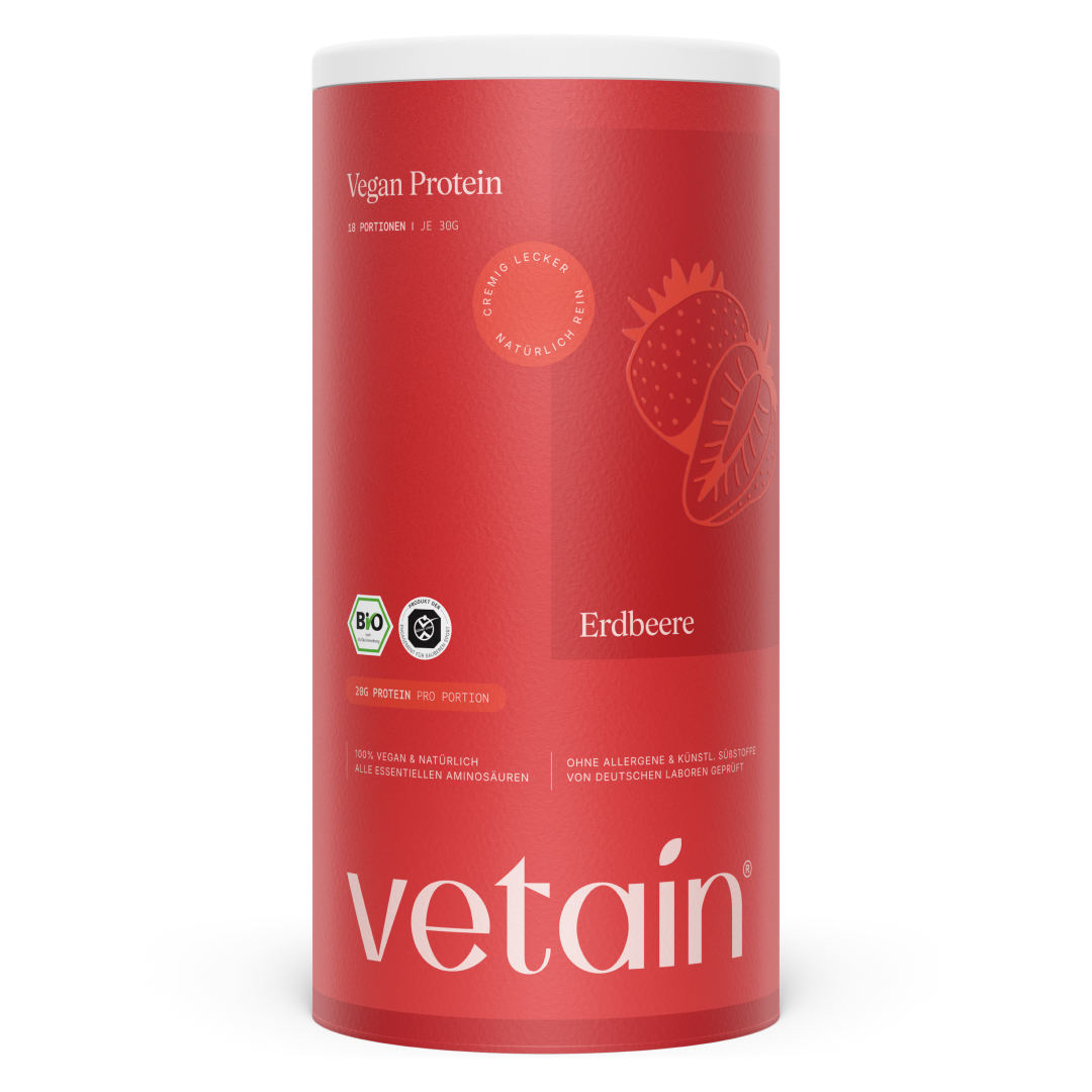 Vetain Vegan Protein Erdbeere Dose