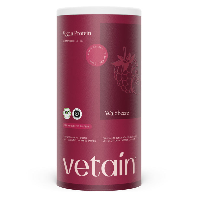 Vetain Vegan Protein Waldbeere Dose