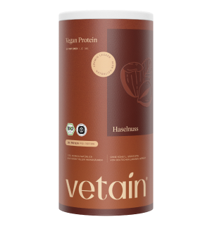 Vetain Vegan Protein Haselnuss Dose