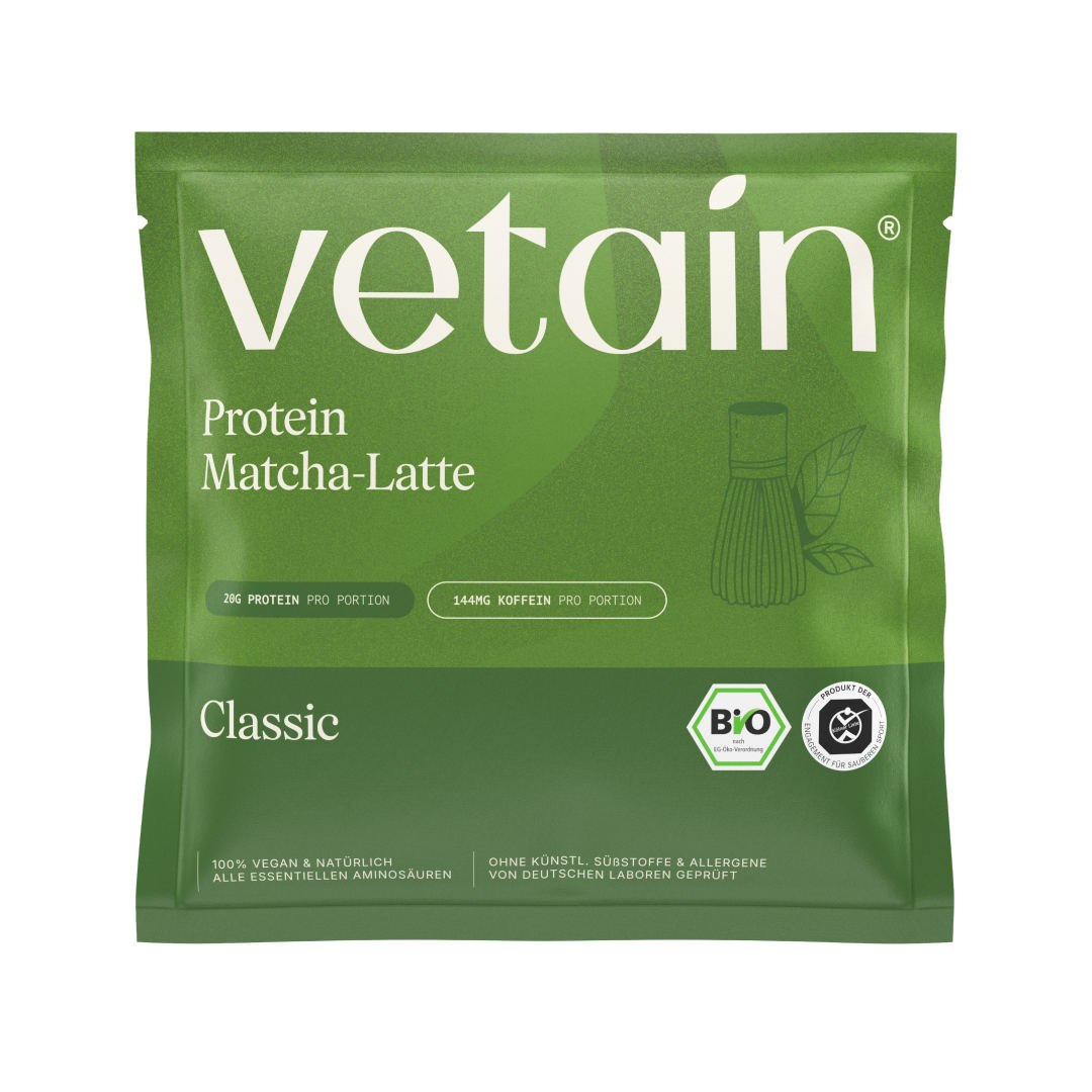 Vetain Vegan Protein Sample Matcha Latte