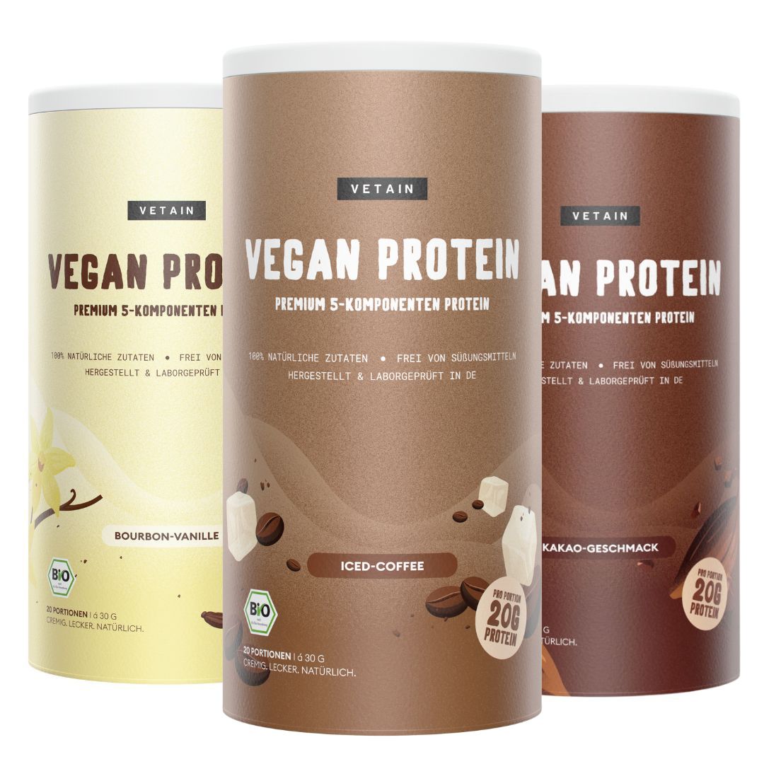 Vetain vegan Protein 3er Bundle alle Sorten wählbar