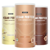 Vetain Bundle 3 vegan Proteins Vanille, Zimt, Kakao-Geschmack