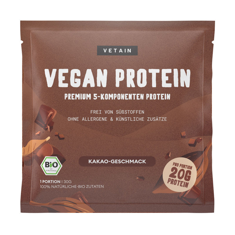 Vetain vegan Protein Probe Kakao-Geschmack
