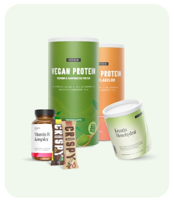 Vetain alle Produkte. Proteinpulver Matcha, Clear Protein, Supplements, Proteinriegel, Kreatin