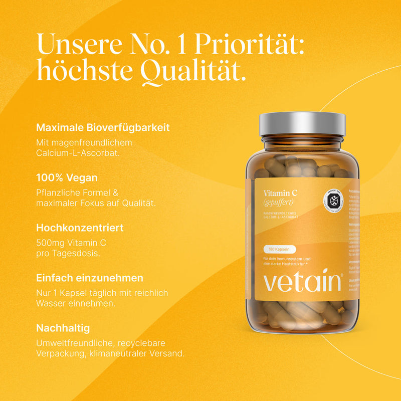 Vitamin C gepuffert (365 Kapseln)