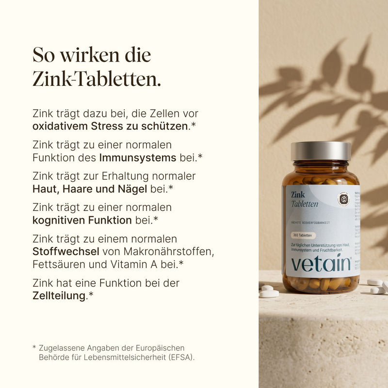 Zinkbisglycinat 25mg hochdosiert (365 Tabletten)