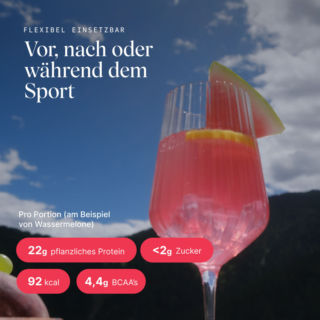 veganes Clear Protein Probierpaket: Einsatzmöglichkeiten, Nährwertangaben pro Portion