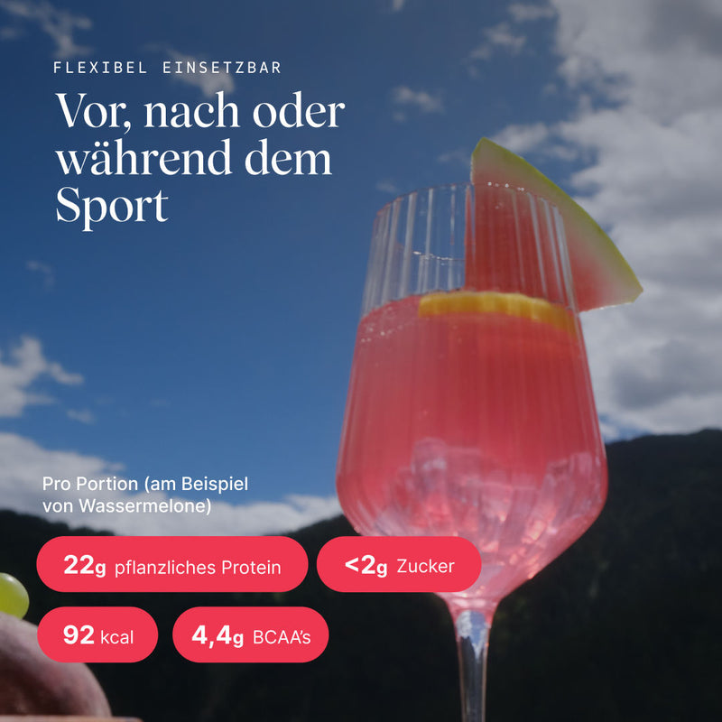 veganes Clear Protein Probierpaket: Einsatzmöglichkeiten, Nährwertangaben pro Portion