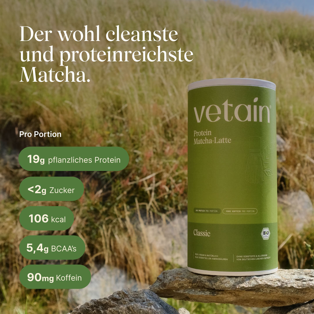Protein Matcha-Latte Classic: Das wohl cleanste und leckerste Protein Matcha, Nährwertangaben pro Portion