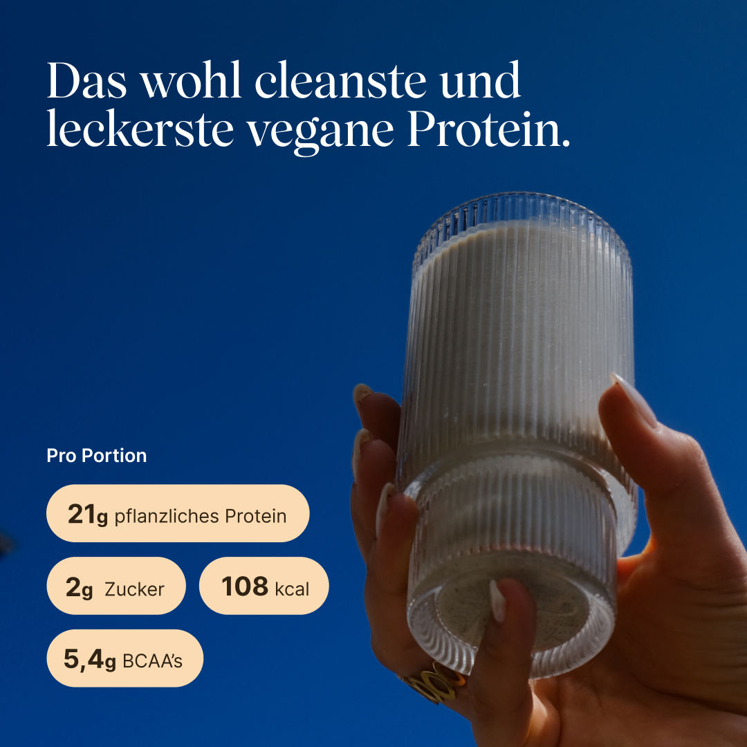 Vegan Protein Zimt: Das wohl cleanste und leckerste vegane Protein, Nährwertangaben pro Portion