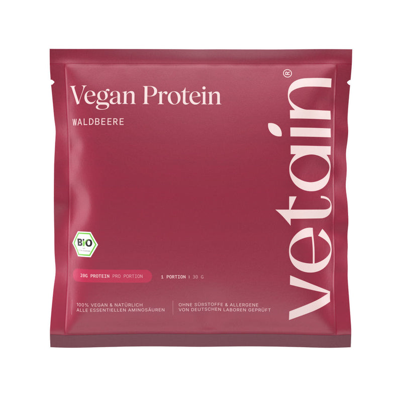Vetain Vegan Protein Probe Waldbeere 