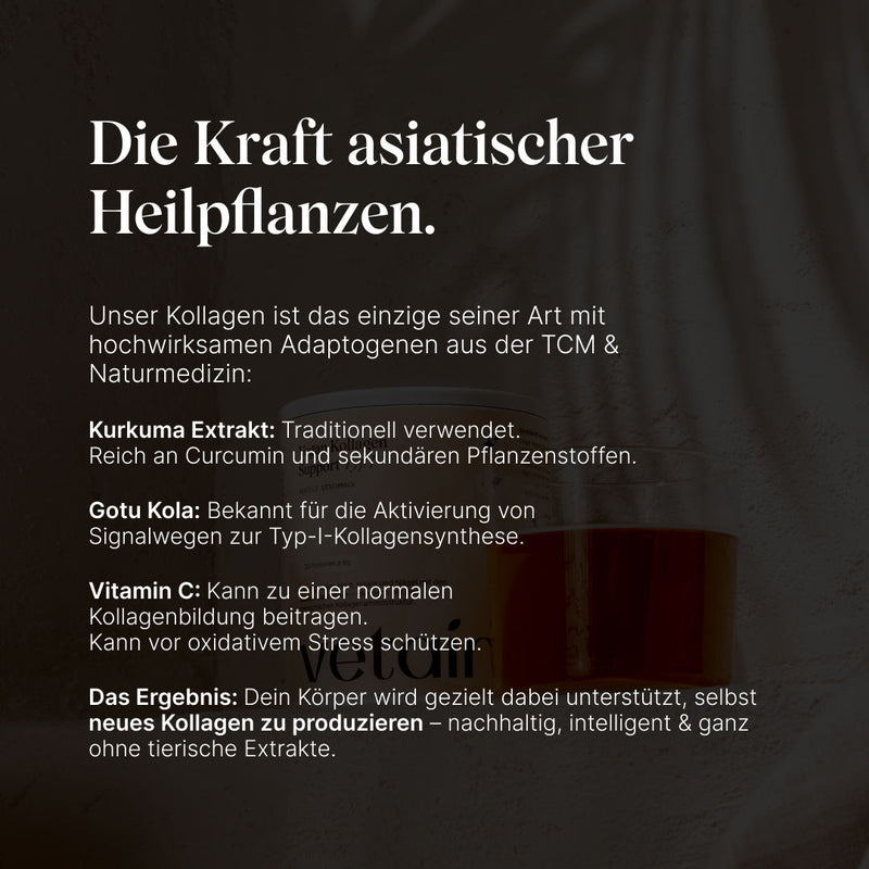 Vegan Kollagen Support: Erklärung der Wirkung asiatischer Heilpflanzen