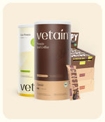 Vetain Bestseller Produkte veganes Proteinpulver Iced-Coffee, Proteinriegel, Clear Protein