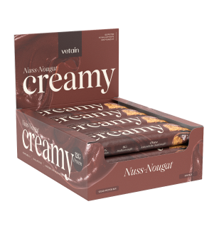 Geöffnete 12er-Displaybox „Nuss-Nougat Creamy