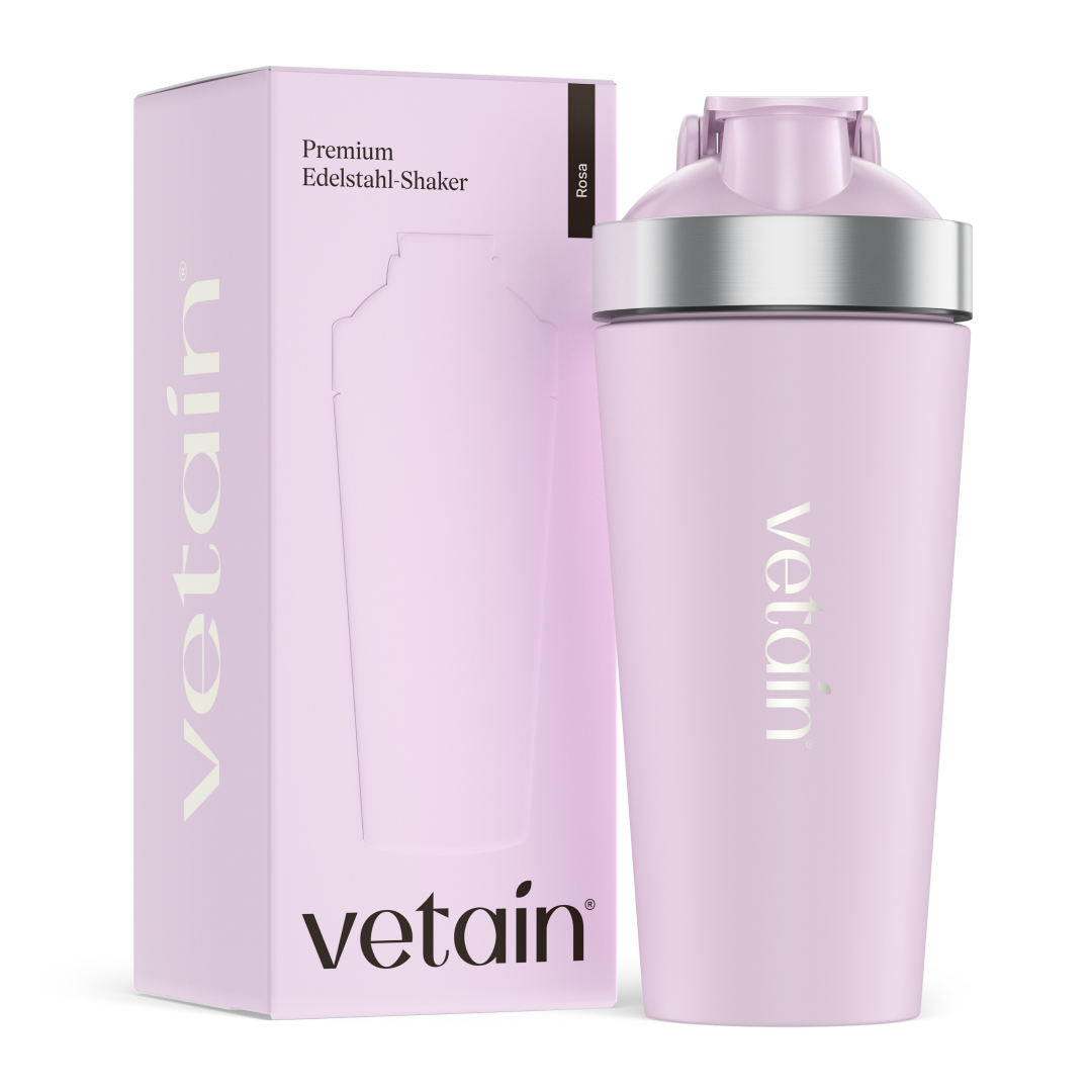 Vetain Edelstahlshaker in Farbe Rosa
