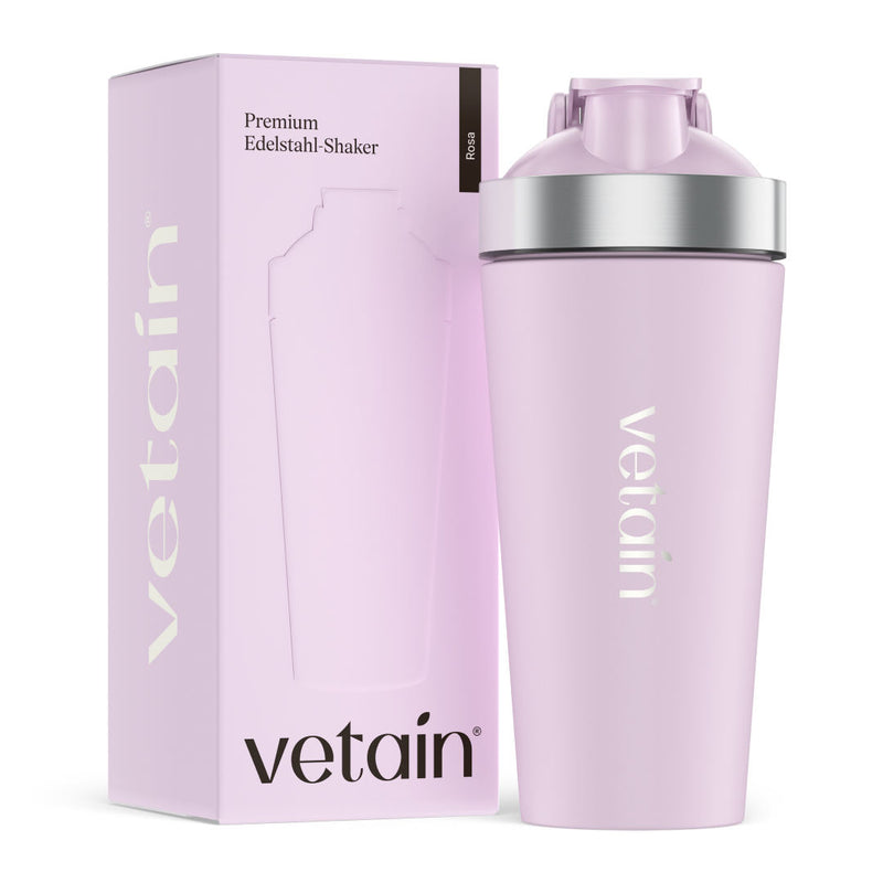 Vetain Edelstahlshaker in Farbe Rosa