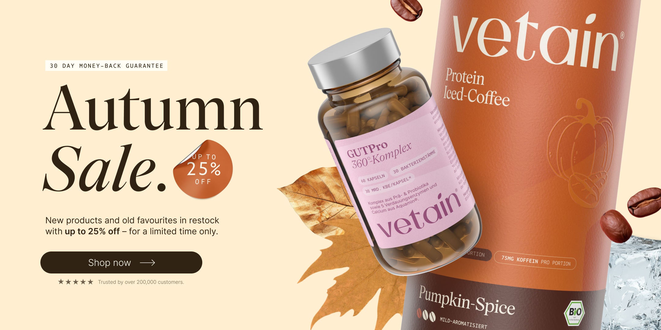 Vetain Fall Sale with up to 25% off. New products and old favorites restocked with up to 25% off—for a limited time only.