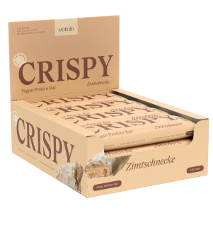 Vetain Crispy Proteinriegel Zimtschnecke 12er Tray