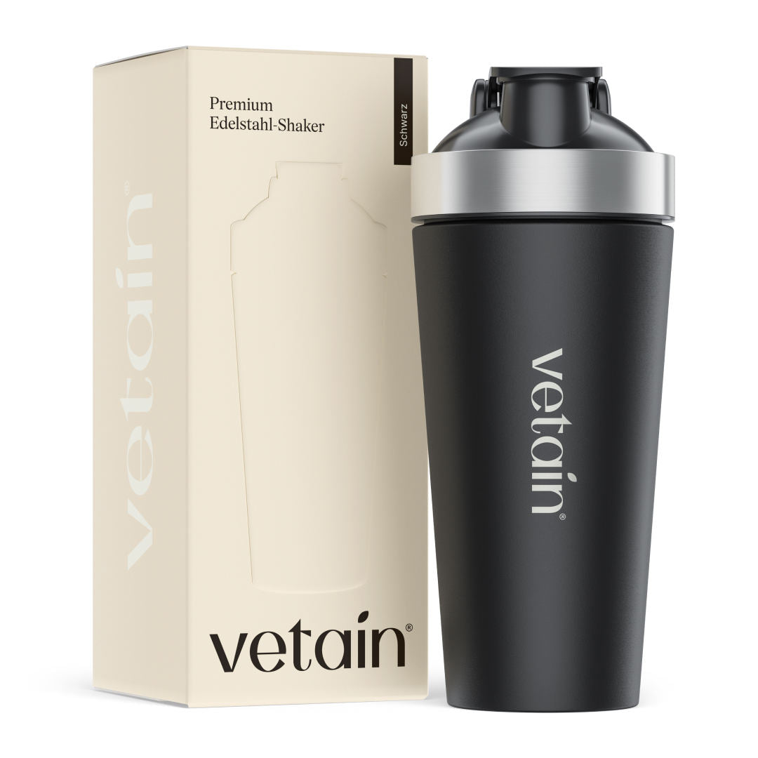 Vetain Edelstahl-Shaker schwarz