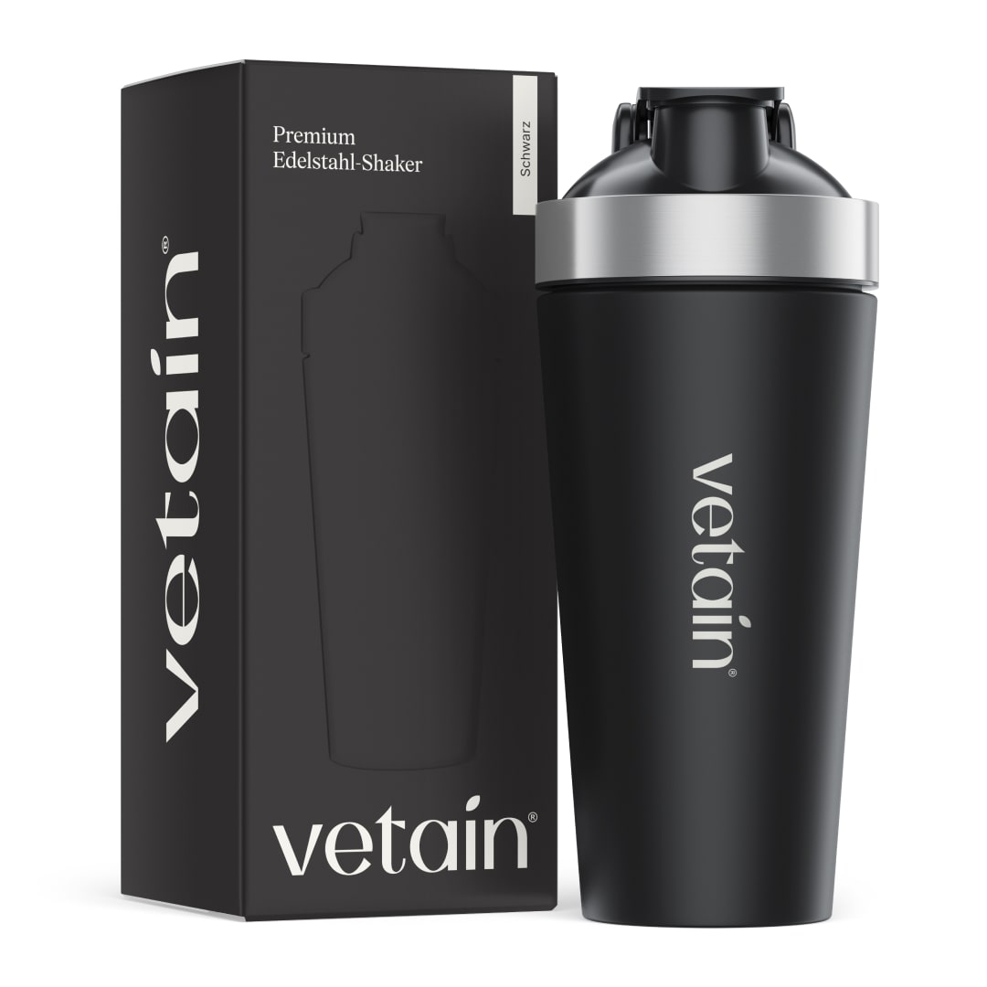 Vetain Edelstahl-Shaker schwarz