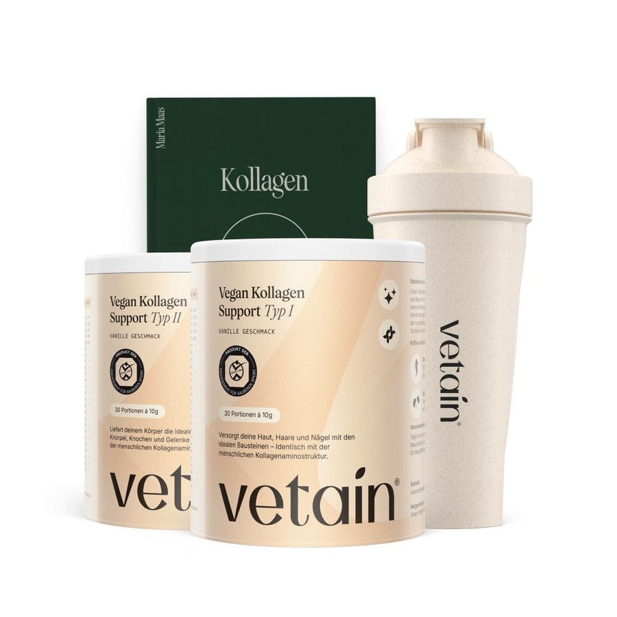 Vetains Kollagen-Bundle mit pflanzlichem Kollagen und Bio-Shaker
