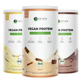 Bundle Veganes Proteinpulver Zimt, Kakao und Vanille