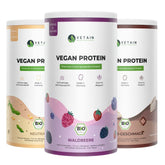 Bundle Veganes Proteinpulver Waldbeere, Kakao und Neutral