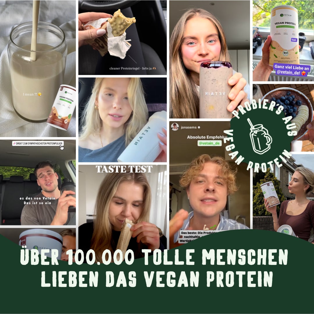 Vetain - über 100000 zufriedene Kunden - Vegan Protein