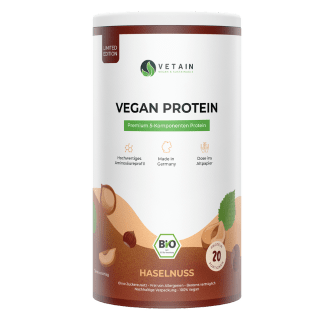 Vergleich Vegan Protein Haselnuss