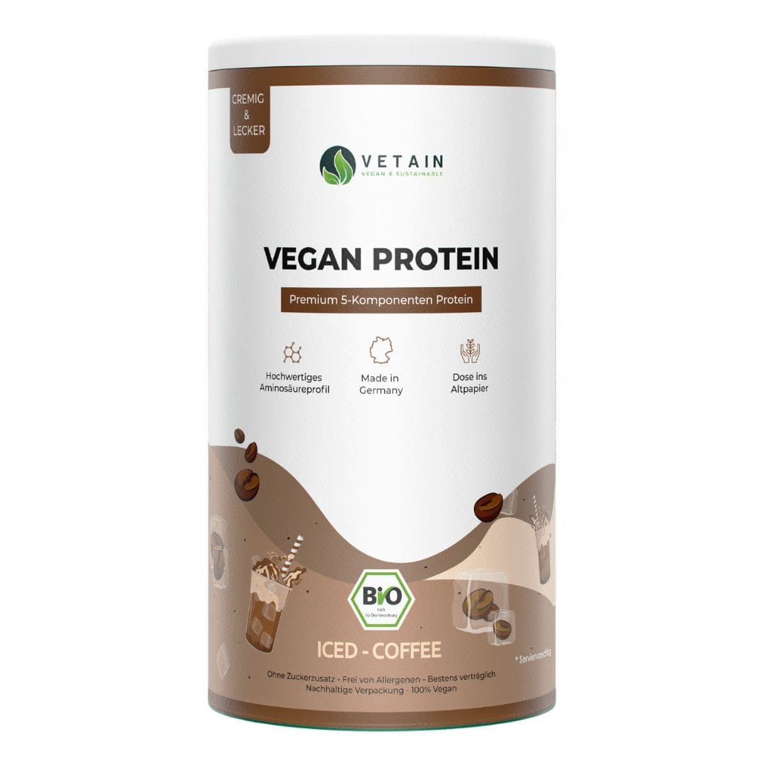 Vegan Protein Iced Coffee - Veganes Proteinpulver Kafffee Geschmack Vetain