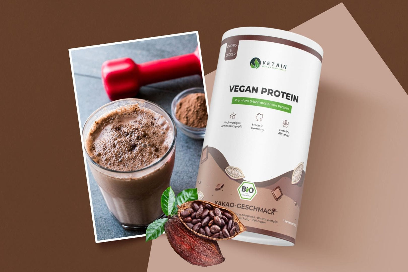 Vegan Protein Kakao Veganes Bio Proteinpulver