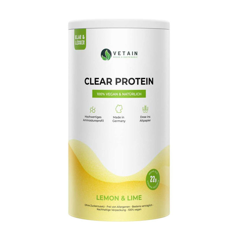 Vetain Clear Protein Lemon-Lime Zitrone veganes Isoclear