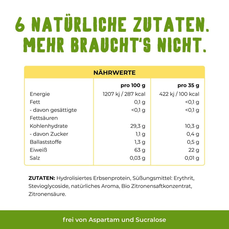 Vetain Clear Zitrone - natürliche Zutaten veganes Isoclear