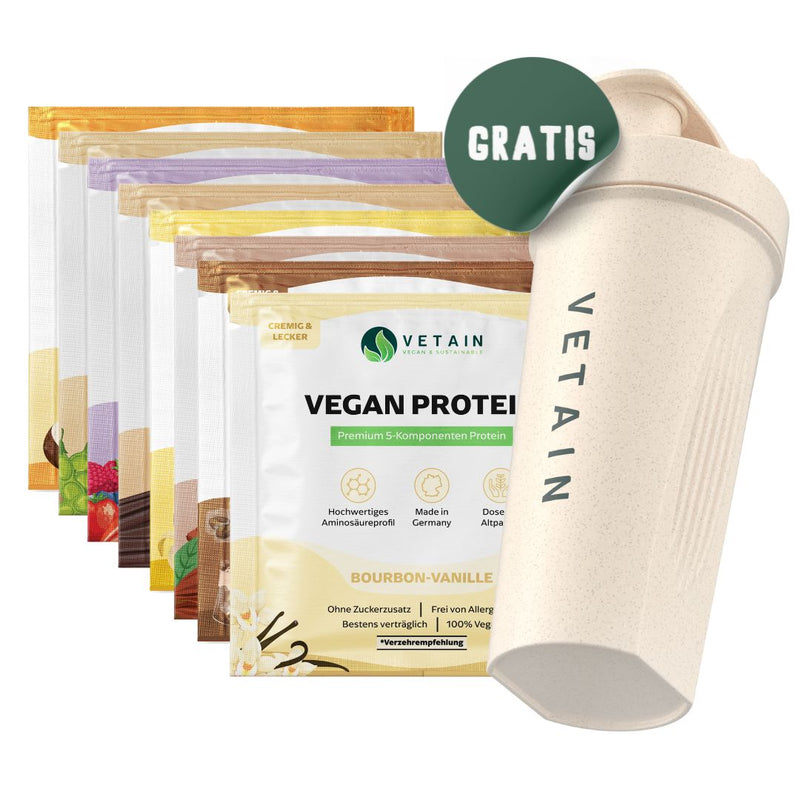 Vegan Protein Probierpaket + Gratis Shaker