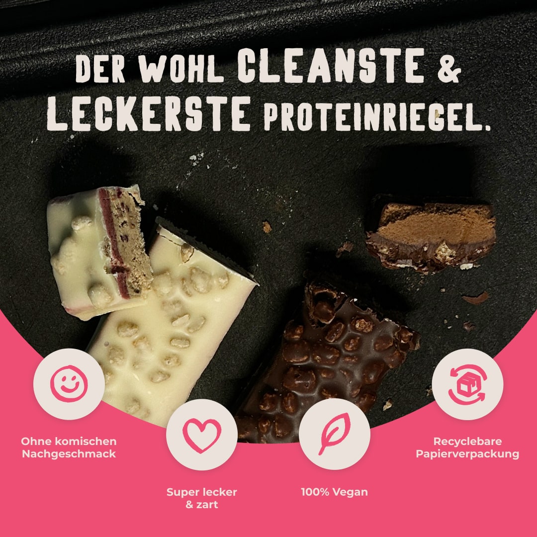 Vetain vegan Protein Bar Berry - cleane Zutaten und super Lecker