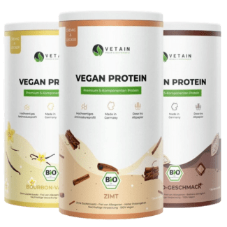 Vetain vegan Protein Bundle Vanille, Zimt, Kakao